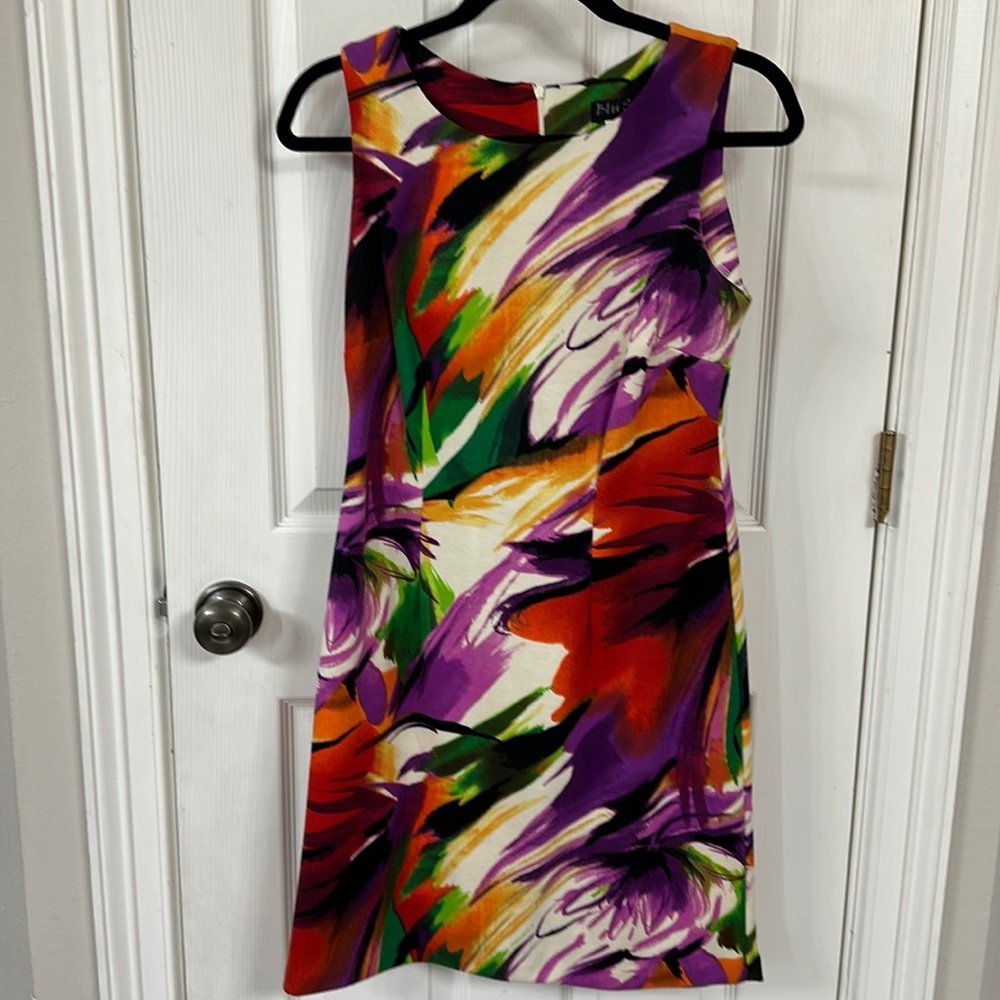Muti colored sleeveless dress